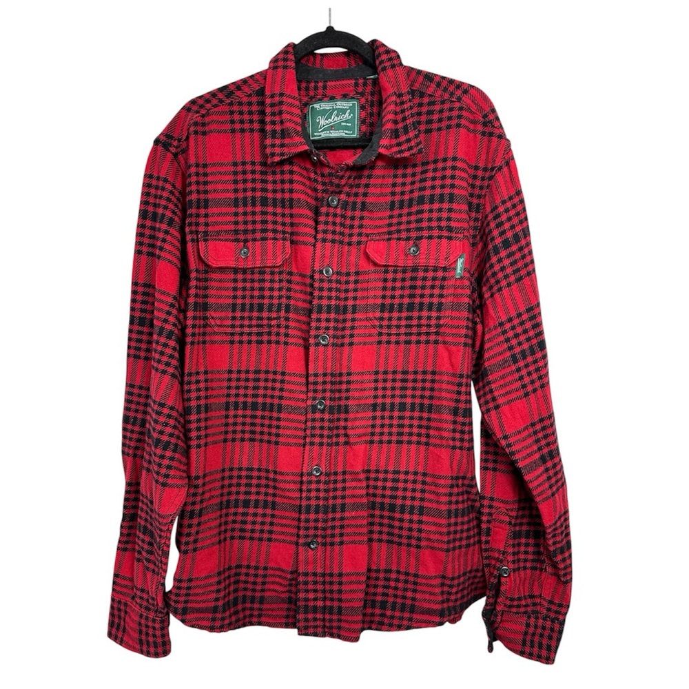 Woolrich red plaid men’s shacket size XL